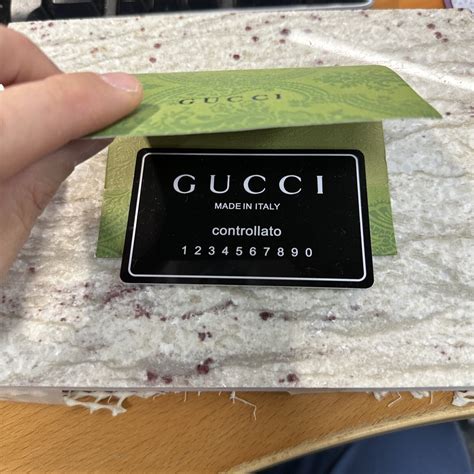 paris gucci fake|Gucci authenticity card.